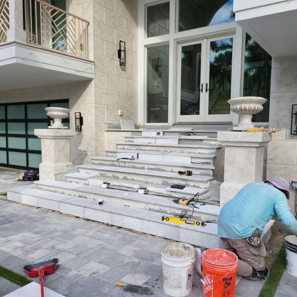 Aqualane Shores Private Residence - Before Front | Love's Landscape Landscape Installation & Maintenance Company