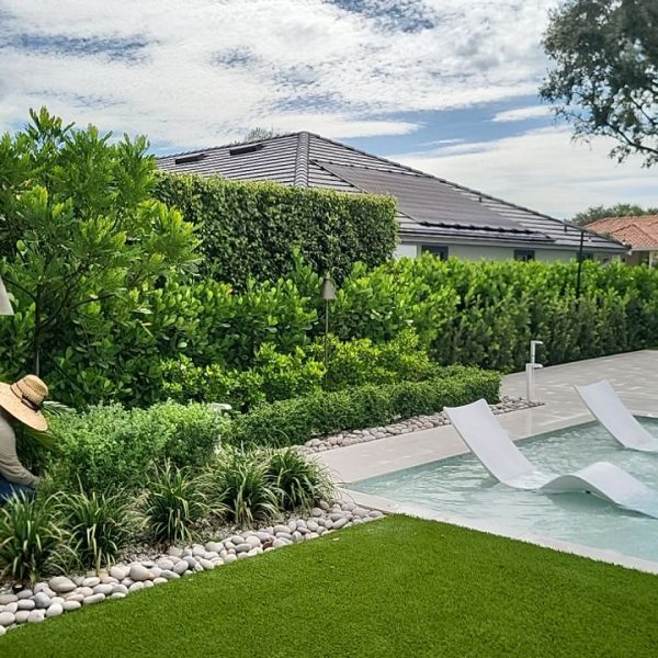 Artificial Turf, variety of green textures designed by Metis Landscapes, Installed by Loves Lanscape