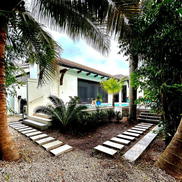 Progress - future hammock location | Love's Landscape Landscape Installation & Maintenance Company